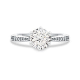 Classic Six-Prong Round Moissanite