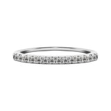 Round Pavé Moissanite Eternity Band