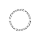 Filled Moissanite Eternity Ring