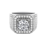 Men's Full Moissanite Diamond Ring