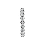 Filled Moissanite Eternity Ring